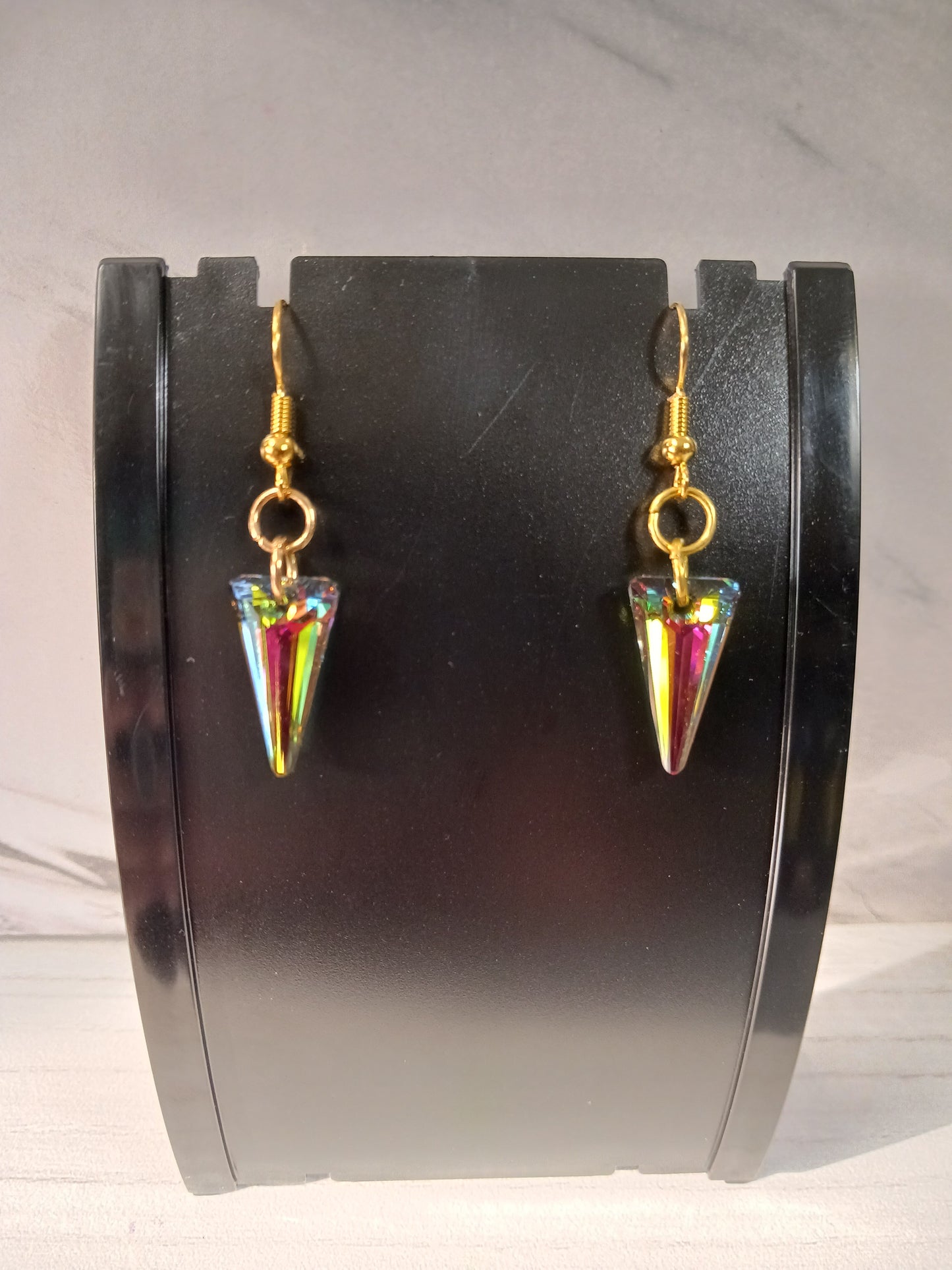 Fluorescent Swarovski Crystal Earrings