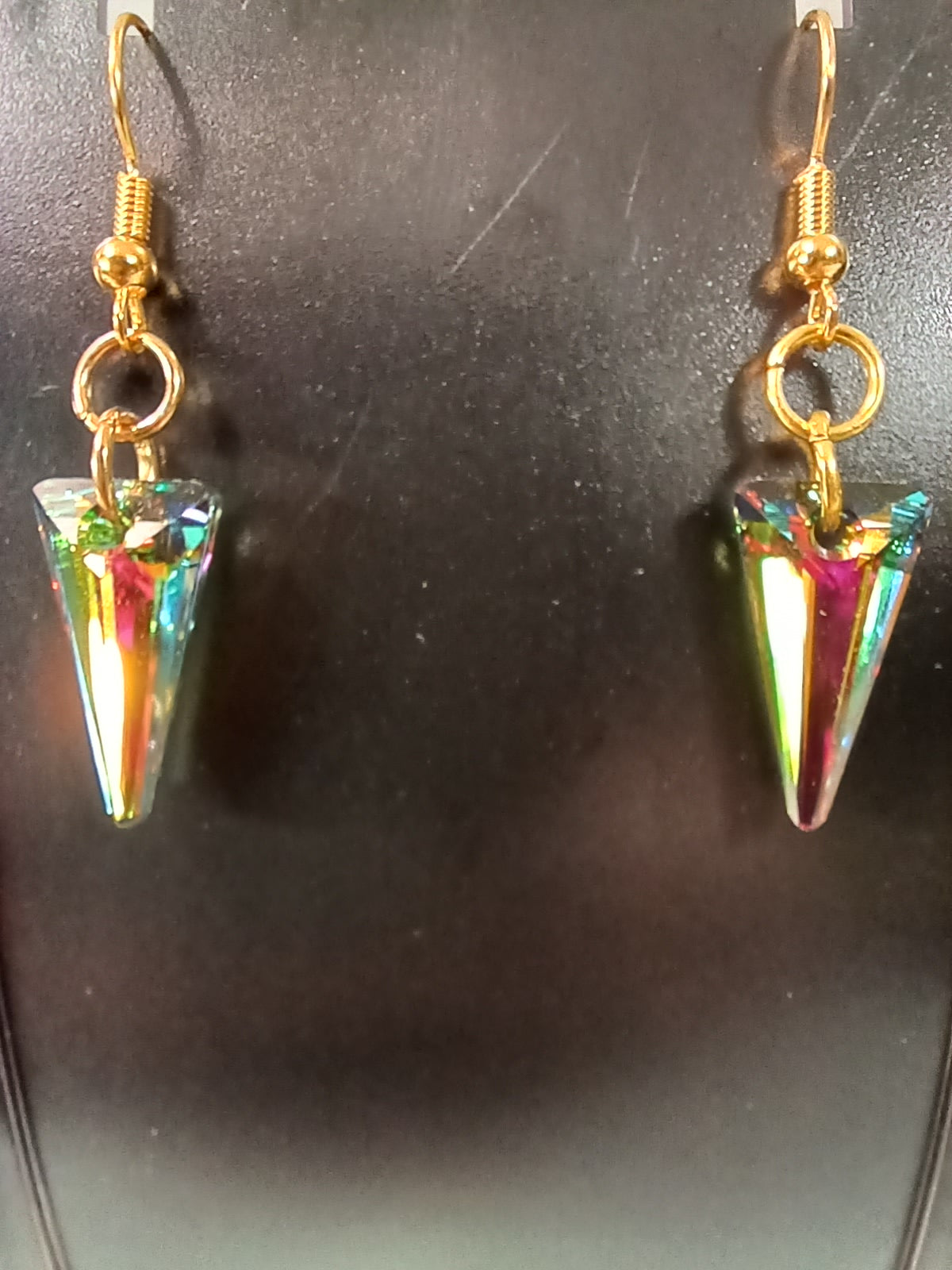 Fluorescent Swarovski Crystal Earrings