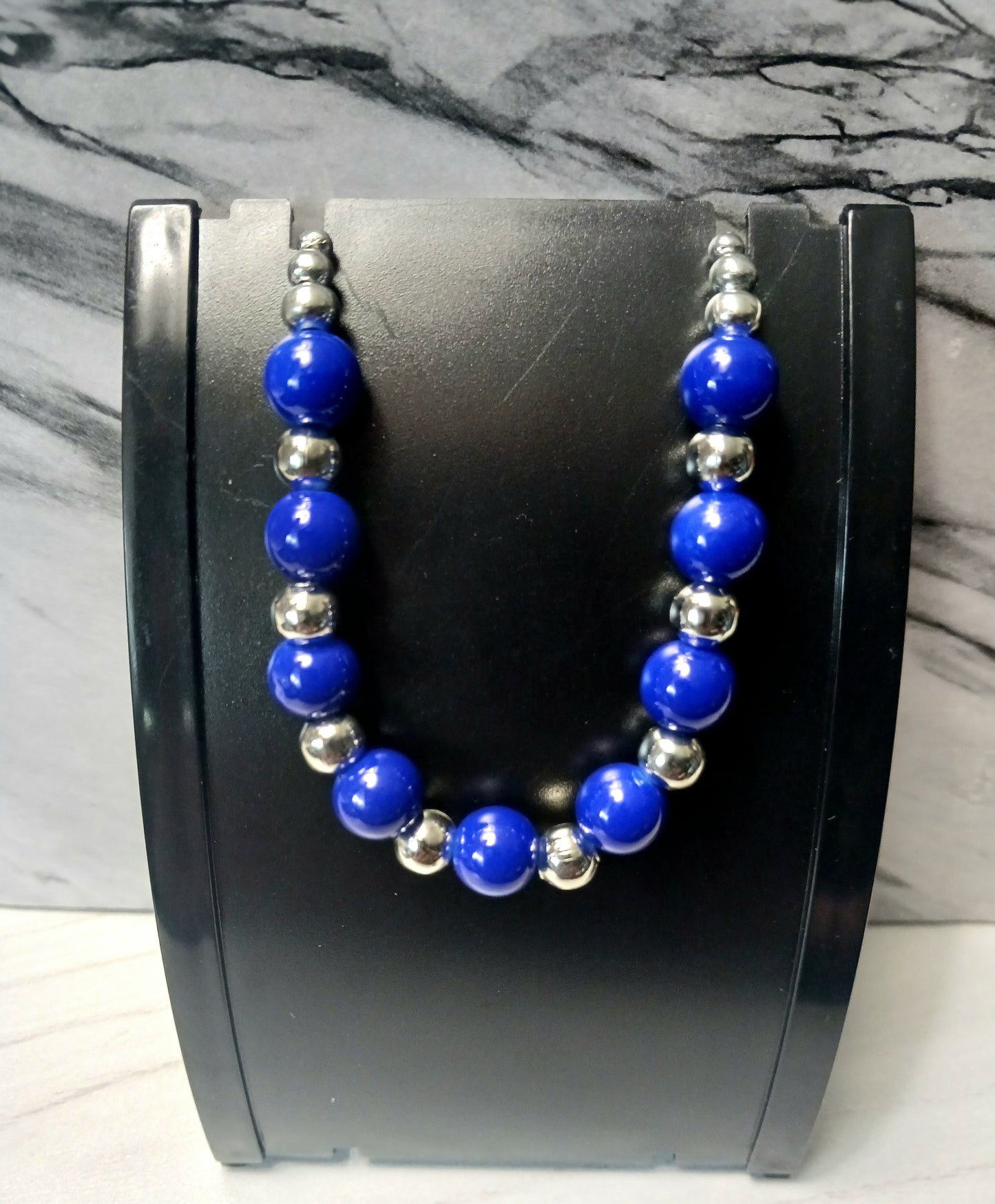 Dark Blue/Silver Bracelet