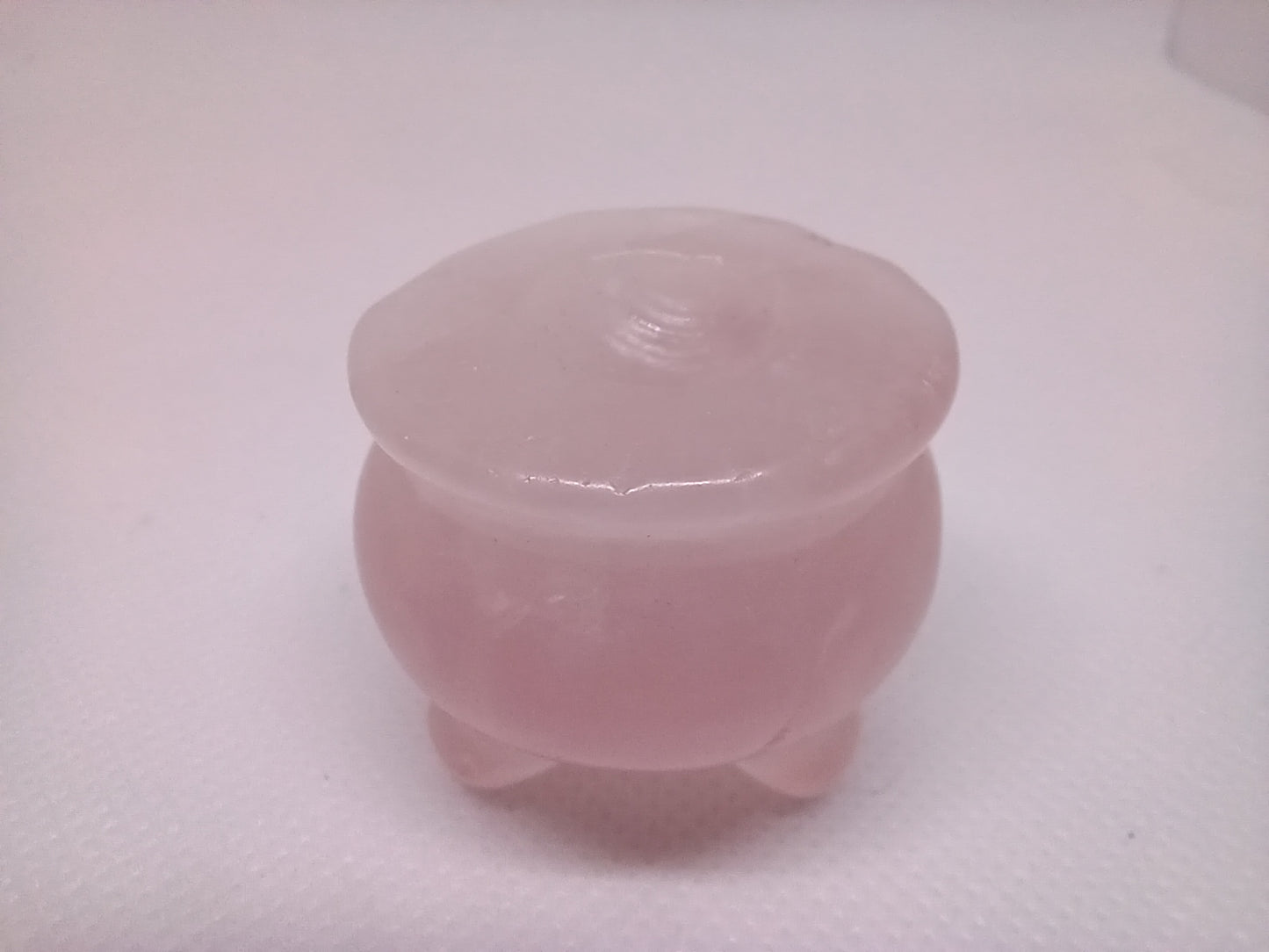 Rose Quartz Stone Cauldron