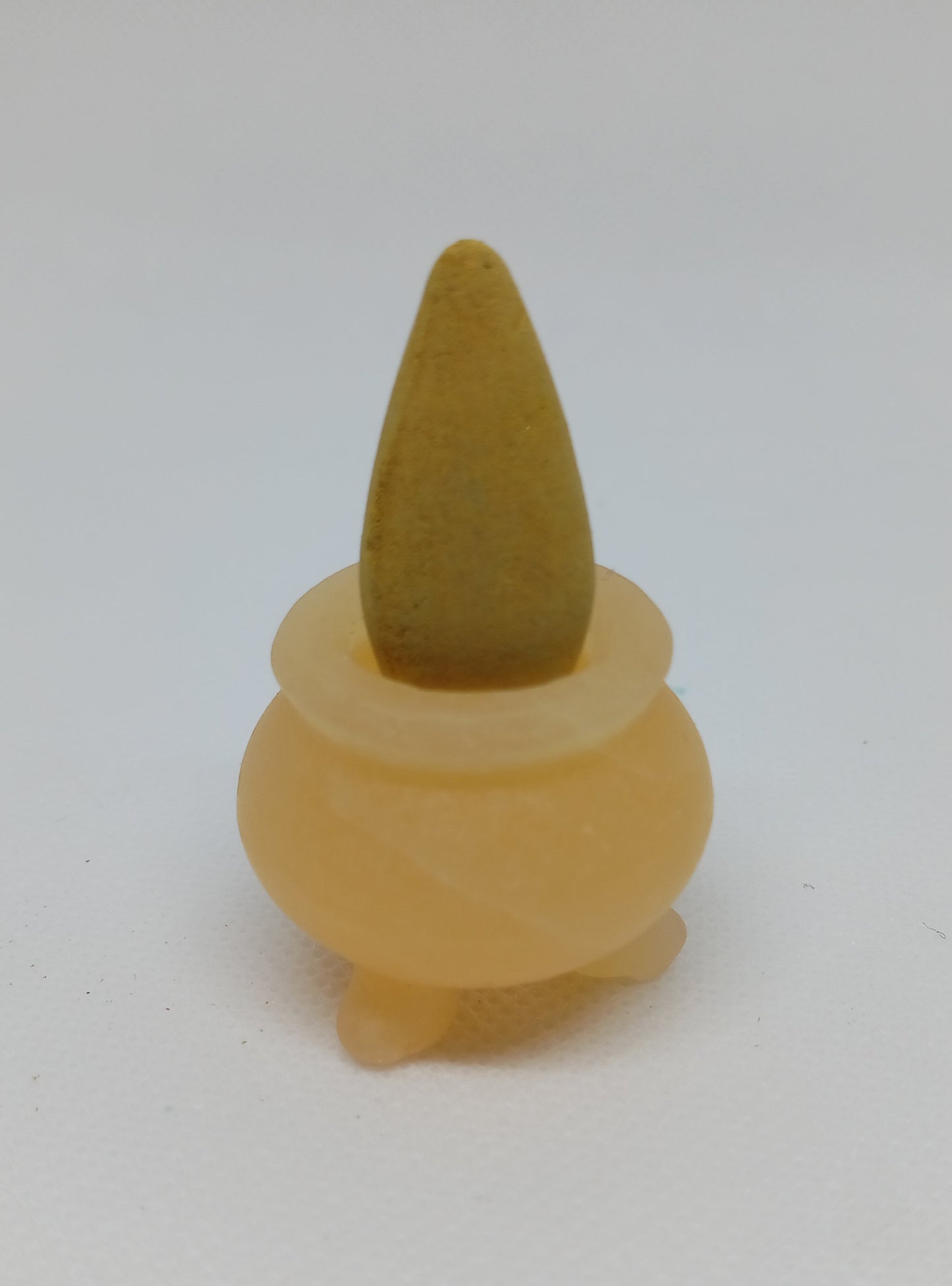 Yellow Geode Stone Cauldron