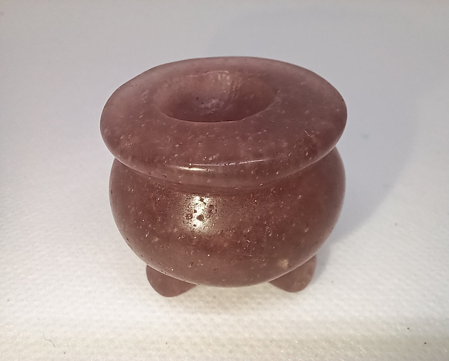 Strawberry Quartz Stone Cauldron