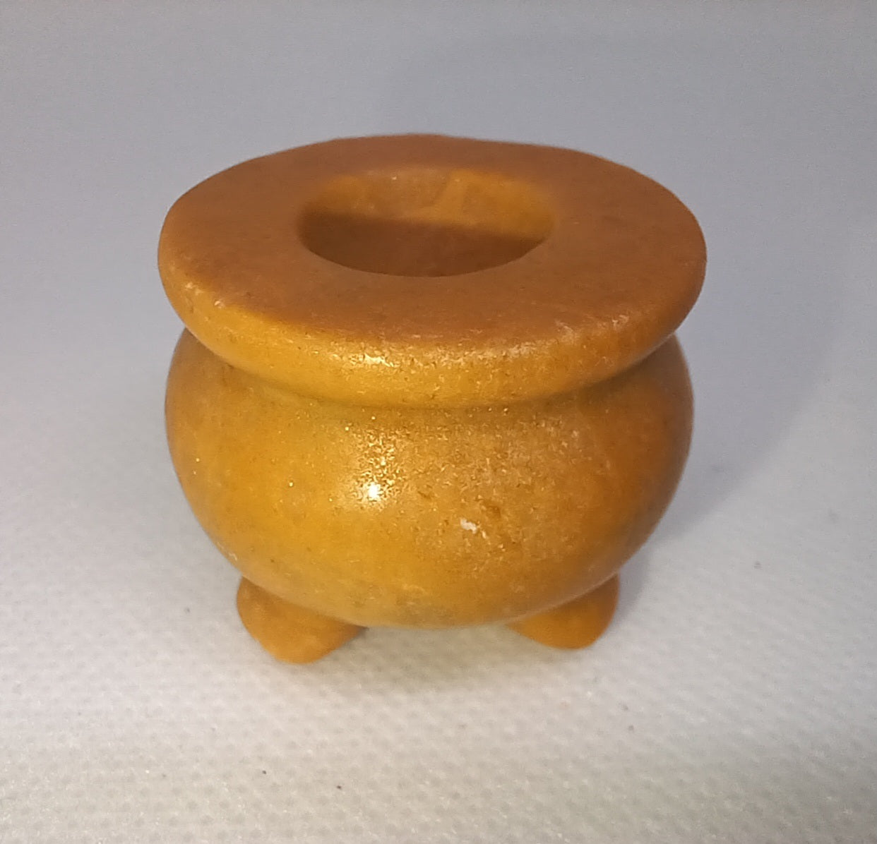 Yellow Jade Stone Cauldron