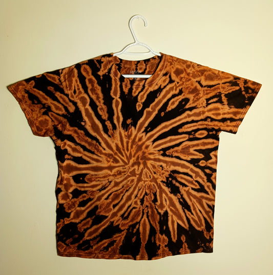 XL (46-48) Black/Orange Spiral Dyed Shirt #3