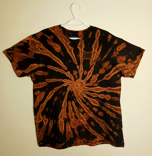 XL (46-48) Black/Orange Spiral Dyed Shirt #2