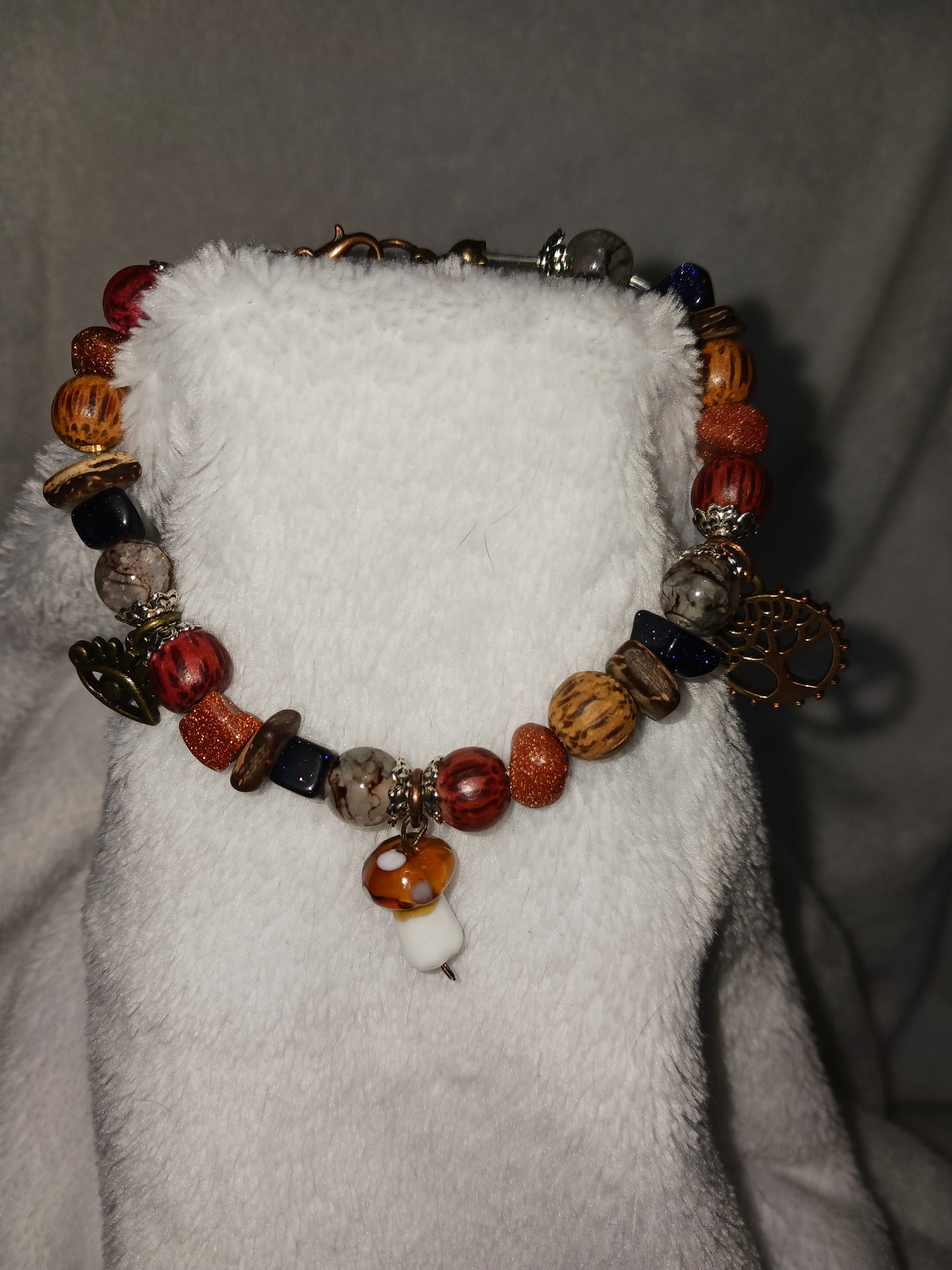 Mushroom Charm Bracelet